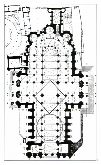 Grundriss Chartres mit Geometriefiguren