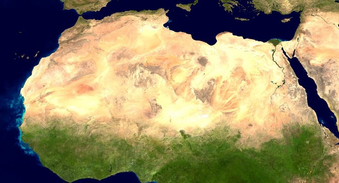 Sahara Satellitenbild